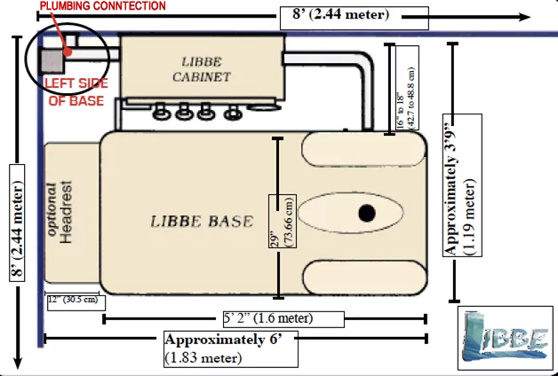 floor plan for LIBBE plumbing